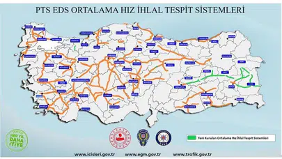 Emniyet Genel Müdürlüğü 9 ilde ortalama hız denetimlerini başlatıyor