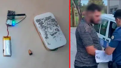 Küçükçekmece'de ehliyet sınavına düzenekle giren aday yakalanarak adli işlem başlatıldı