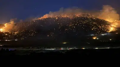 Pamukkale’de orman yangını: Ekipler kontrol için seferber oldu