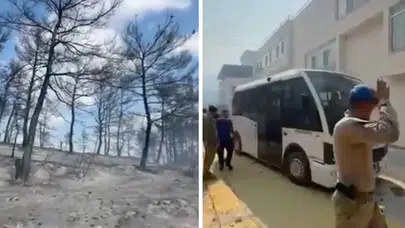 Çanakkale’deki yangın nedeniyle yaşlı bakım merkezi ve hastane tahliye edildi