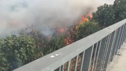 Silivri’de korkutan yangın: TEM bağlantısı kapatıldı
