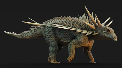 Boynunda dikenimsi uzantılarla zırhlı dinozor keşfedildi