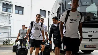 Beşiktaş, yarın oynayacağı Lausanne maçı için İsviçre'ye geldi