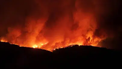 Çanakkale Gelibolu’daki orman yangını 2. gününde: 5 köy tahliye edildi