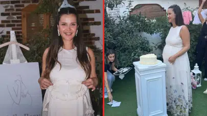 Oyuncu İrem Helvacıoğlu, doğacak çocuğu için baby shower düzenledi