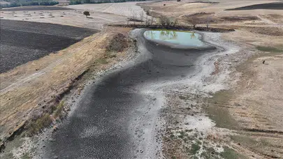 Edirne Habiller köyünde 5 göletten 4'ü kurudu: Kuraklık alarm veriyor