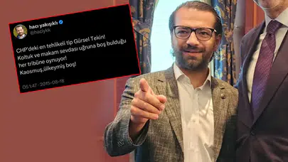 Hacı Yakışıklı, 10 yıl önce “koltuk ve makam sevdalısı” dediği Gürsel Tekin’e şimdi “40 yıllık CHP’li” diyor!