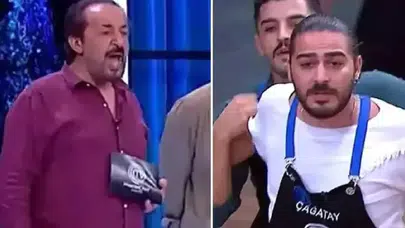 MasterChef Çağatay, Mehmet Şef’in üzerine yürüdü: Diskalifiye mi olacak?