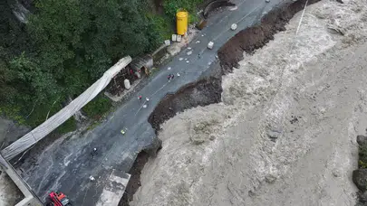 Dere taşmış, yollar kapanmıştı: AFAD’tan Karadeniz için turuncu kodlu sağanak uyarısı
