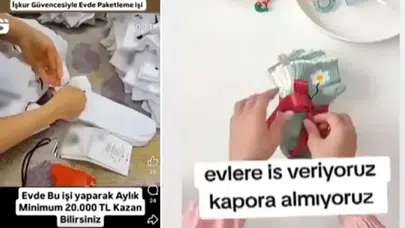 “Evde çorap paketle, para kazan” tuzağı: Yüzlerce kişi dolandırıldı!