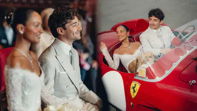 Formula 1 pilotu Charles Leclerc ve Alexandra Saint Mleux Monaco'da evlendi
