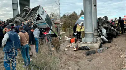 Ankara’da halk otobüsü üst geçide çarptı: 5 ölü, 14 yaralı