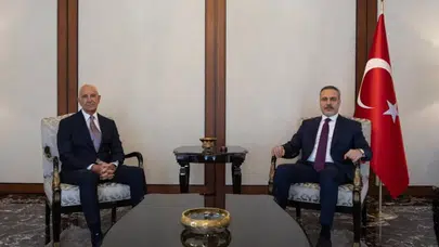 Dışişleri Bakanı Hakan Fidan, ABD’li temsilci Tom Barrack’ı Ankara’da kabul etti