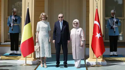 Cumhurbaşkanı Erdoğan, Kraliçe Mathilde ile Vahdettin Köşkü'nde görüştü