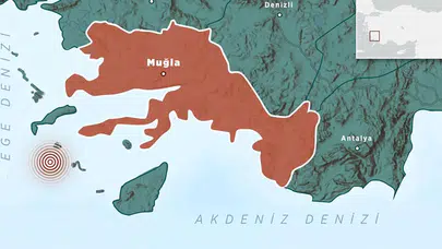 Muğla Datça açıklarında 4,9 büyüklüğünde deprem