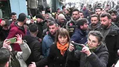 İstanbul'da Rojava yürüyüşüne polis müdahalesi: DEM Parti Eş Başkanı gözaltında