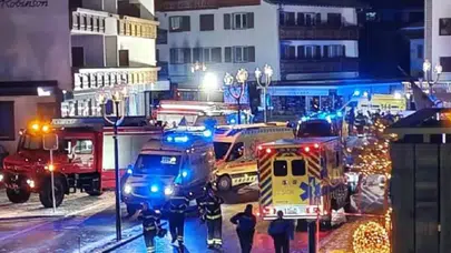 İsviçre’de kayak merkezinde korku dolu anlar: Yılbaşı kutlamasında patlama