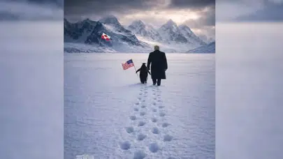 Beyaz Saray’dan penguenli Grönland paylaşımı: Sosyal medyada binlerce yorum geldi