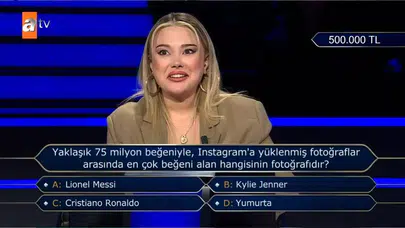Kim Milyoner Olmak İster’de 500 bin TL "yumurta" cevabı ile gitti