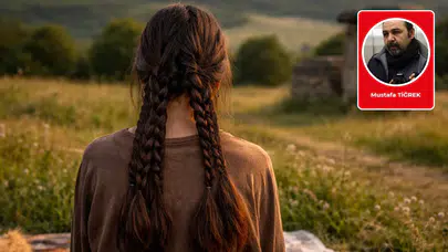 Belik belik saçlarının örgüsü…