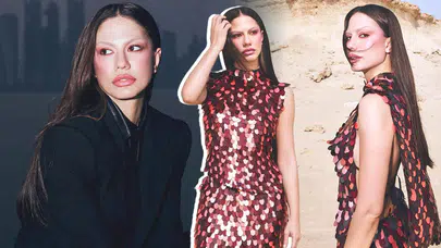 Demet Özdemir’in “No eyebrow” tarzı dikkat çekti: Kaşlarına yorum yağdı