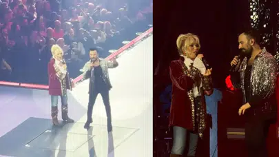 Tarkan sahnesine Ajda Pekkan’ı davet etti: Yakar Geçerim düeti izleyenleri coşturdu