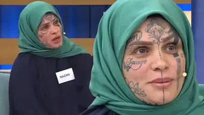 Sosyal medyada gündem oldu: Yüzü dövmeli kadın Nazan kimdir?