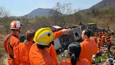Brezilya'da festival dönüşü facia: Otobüs devrildi, 16 kişi can verdi