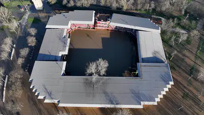 Edirne’de Tunca Nehri taştı: Er meydanı sular altında kaldı