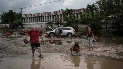Meksika'da şiddetli yağışlar sebebiyle yaşamını yitirenlerin sayısı 66'ya yükseldi