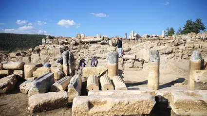 Muğla Hyllarima Antik Kenti’nde agoradaki dükkanlar gün yüzüne çıkarıldı