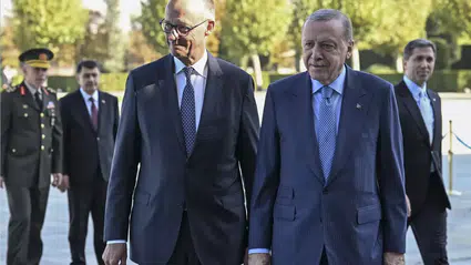 Almanya Şansölyesi Friedrich Merz, Ankara’da Cumhurbaşkanı Erdoğan tarafından resmi törenle karşılandı