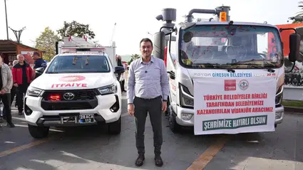 TBB ve Japonya Başkonsolosluğu’ndan Giresun Belediyesi’ne araç desteği