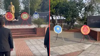 Giresun Piraziz'de, kaymakam 1O Kasım törenine geç kaldı!