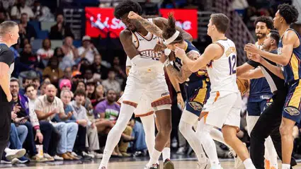 Phoenix Suns–New Orleans Pelicans maçında parkede yumruklar konuştu