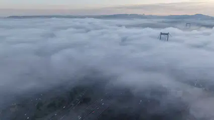 İstanbul’da yoğun sis manzaraları