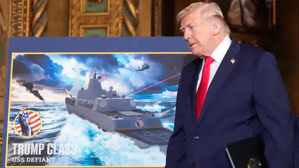 Trump açıkladı: ABD Donanması'na lazer, hipersonek ve nükleer silah taşıyan gemiler geliyor