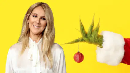 Sahnelerin divası Yeşil Dev'e dönüştü: Céline Dion'un kahkaha dolu Grinch performansı