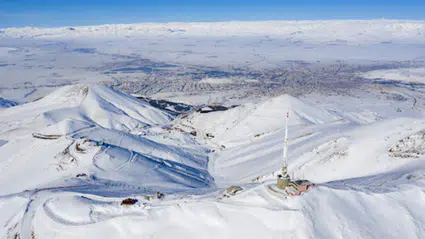 Palandöken Kayak Merkezi'nde çığ meydana geldi