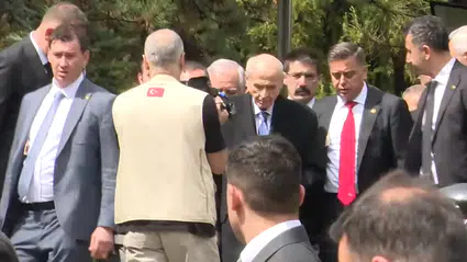 Devlet Bahçeli 66 gün sonra ilk defa göründü: Alparslan Türkeş'in kabrini ziyaret etti!
