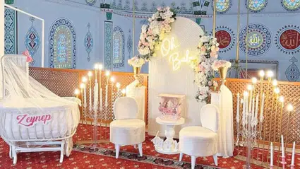 Kocaeli'de bir camide baby shower: Olaya ilişkin soruşturma başlatıldı