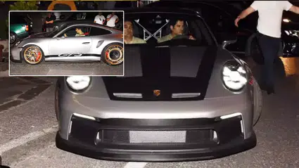 Burak Özçivit yeni 35 milyonluk Porsche GT3'üyle Bebek'te görüntülendi