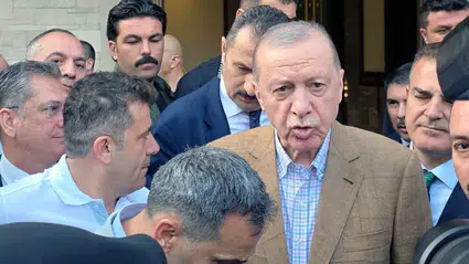 Cumhurbaşkanı Erdoğan bayram namazını Marmaris'te kıldı