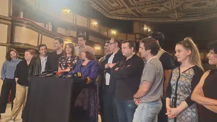 Adile Naşit'in hayatını anlatacak 'Adile' filminin tanıtımı Ses Tiyatrosu'nda yapıldı