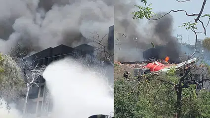 Hindistan'da 242 kişiyi taşıyan yolcu uçağı düştü!