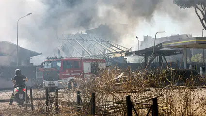 Roma'da akaryakıt istasyonu patlaması sonucunda 10 kişi yaralandı