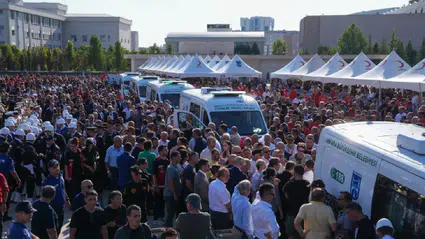 Orman yangınında hyatını kaybeden 5 AKUT gönüllüsü Ankara’da son yolculuklarına uğurlandı