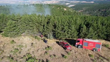 Konya'da yangın tehlikesine karşı ormanlık alanlara girişler yasaklandı