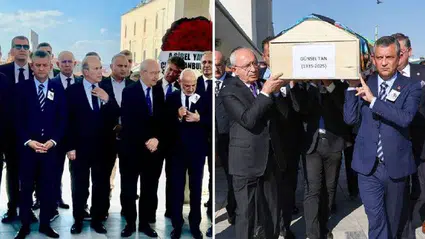 Özgür Özel ve Kemal Kılıçdaroğlu, Namık Tan’ın annesinin cenazesinde bir araya geldi