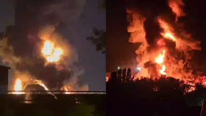 İstanbul Çekmeköy'de ormana yakın noktada fabrika yangını